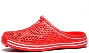 img 3 attached to LIBINXIF Breathable Bathing Footwear Slippers Men's Shoes