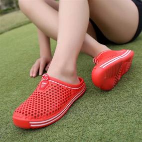 img 1 attached to LIBINXIF Breathable Bathing Footwear Slippers Men's Shoes
