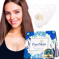 👙 pureskin chest wrinkle pads - 2 pack: effective silicone patches for decollete wrinkles, reusable chest wrinkle pads, sleeping solution for a smooth chest logo