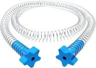 rollspace zipline spring brake - 6.6ft stainless steel zip line spring brake - heavy duty 79-inch zipline brake speed reducer with silicone buffer plug (blue) логотип