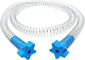 img 4 attached to RollSpace Zipline Spring Brake - 6.6ft Stainless Steel Zip Line Spring Brake - Heavy Duty 79-inch Zipline Brake Speed Reducer with Silicone Buffer Plug (Blue)