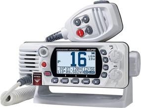 img 2 attached to 📻 Compact and Versatile: STANDARD HORIZON Eclipse-Series VHF Radio in White, Small