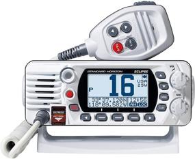 img 4 attached to 📻 Compact and Versatile: STANDARD HORIZON Eclipse-Series VHF Radio in White, Small