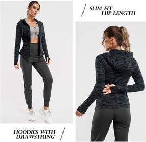img 2 attached to TrainingGirl Workout Jackets Athletic Running Sports & Fitness in Running