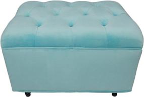 img 1 attached to 💎 Experience Ultimate Chic Comfort with Aqua Tiffany Fun Furnishings Tres Chic Ottoman