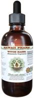 🧪 witch hazel alcohol-free liquid extract, witch hazel (hamamelis virginiana) dried leaf glycerite natural herbal supplement, hawaii pharm, usa - 2 fl.oz logo