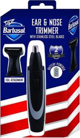 img 4 attached to Barbasol Battery Powered Electric Ear and Nose Trimmer: Stainless Steel Blades, Foil Attachment, Detail Trimmer, Stand - Effortless Grooming Solution