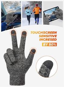 img 1 attached to 🧤 TRENDOUX Touchscreen Gloves for Men - Texting Smartphone Accessories