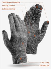 img 3 attached to 🧤 TRENDOUX Touchscreen Gloves for Men - Texting Smartphone Accessories