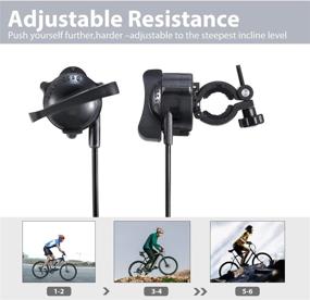 img 2 attached to 🚴 Sportneer Steel Bicycle Trainer Stand - Magnetic Exercise Stand with Noise Reduction Wheel