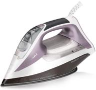 reliable velocity 230ir: compact sensor vapor generator home steam iron – efficient 120v clothes iron with auto shut off, anodized aluminum soleplate, continuous steam ironing at 1800w logo