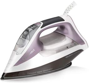 img 4 attached to Reliable Velocity 230IR: Compact Sensor Vapor Generator Home Steam Iron – Efficient 120V Clothes Iron with Auto Shut Off, Anodized Aluminum Soleplate, Continuous Steam Ironing at 1800W
