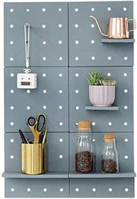 img 4 attached to Enhance Bathroom Organization with Decorative Pegboard Solutions