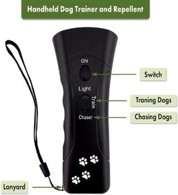 img 4 attached to KAiF Handheld Dog Repellent and Anti Barking Control Device - Powerful Ultrasonic Dog Bark Deterrent - Safe and Humane Bark Stopper and Dogs Repeller - Effective Behavior Pet Training Solution