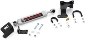 img 3 attached to 🚙 Rough Country N3 Steering Stabilizer for 2007-2018 Jeep Wrangler JK | 2-6 Inch Lift | Premium Damper | 8731930