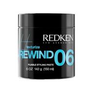 redken rewind 06 styling paste for all hair types, lightweight texture & moisture, medium hold, 5 oz logo