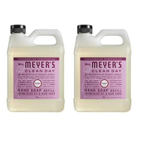 img 1 attached to 🌸 Peony Scent Liquid Hand Soap Refill - Mrs. Meyer’s Clean Day (2 Pack, 33 OZ)