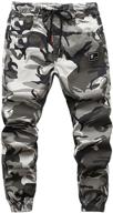 👖 loktarc boys camo print jogger pants: stylish drawstring pull-on bottoms for comfortable jogging logo