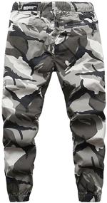 img 3 attached to 👖 LOKTARC Boys Camo Print Jogger Pants: Stylish Drawstring Pull-On Bottoms for Comfortable Jogging