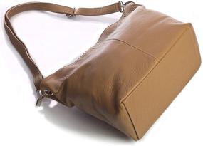 img 2 attached to LIATALIA Женские сумки и кошельки: Сумки-хобо из настоящей итальянской кожи