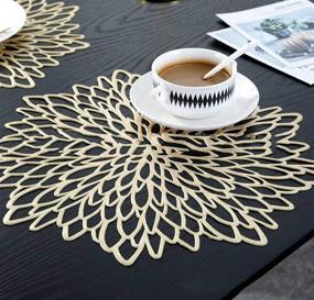 img 2 attached to 🍽️ Insulation Decorative Metallic Placemats by Philopack