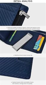 img 2 attached to Genuine Leather Men's Accessories: HEPIDEM Blocking Trifold Wallet