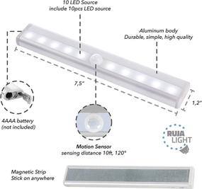 img 2 attached to 🔦 Convenient LED Lighting Bundle: Remote-controlled Puck Lights, Motion Sensor Closet Lights, and TV LED Backlight – Eco-Friendly Box