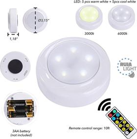 img 3 attached to 🔦 Convenient LED Lighting Bundle: Remote-controlled Puck Lights, Motion Sensor Closet Lights, and TV LED Backlight – Eco-Friendly Box