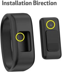 img 1 attached to 📿 QGHXO Band - Soft Silicone Replacement Watch Band Strap for Garmin Vivofit Jr/Vivofit Jr. 2 Activity Tracker, Small/Large Size
