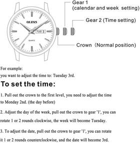 img 2 attached to ⌚ OLEVS Женские аналоговые водонепроницаемые часы Easy Reader с днем, датой и золотым и серебряным тонированным браслетом из нержавеющей стали