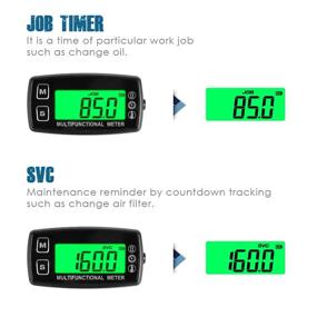 img 2 attached to 🌡️ Runleader Digital Engine Temperature Gauge with Real-time RPM Display, Temperature & RPM Alert, and Working Hours Tracking for Lawn Mower, Generator, Dirtbike, Marine, and Compressor.