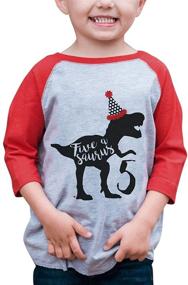 img 4 attached to Dino-Themed Baseball Clothing: A Fun Birthday Collection by Ate Apparel