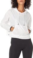 stay stylish and dry with core 10 women's water-resistant patch front pocket anorak jacket logo