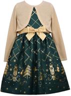 nutcracker-inspired bonnie jean christmas dress for girls: perfect holiday attire! logo