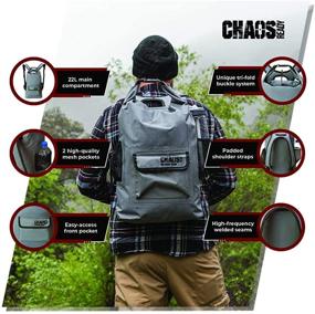 img 2 attached to 🌊 Chaos-Ready Waterproof Dry Bag Backpack for Kayaking, Fishing and Marine Activities