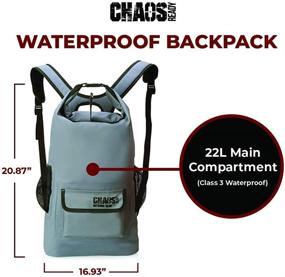 img 1 attached to 🌊 Chaos-Ready Waterproof Dry Bag Backpack for Kayaking, Fishing and Marine Activities