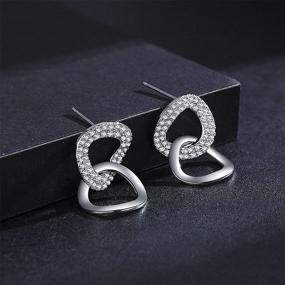 img 2 attached to SBLING Platinum Plated Cubic Zirconia Earrings Girls' Jewelry and Earrings