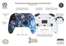 img 3 attached to Enhanced Wireless Gamepad for Nintendo Switch - Midnight Ride, Nintendo Switch Lite, Bluetooth Controller, Rechargeable