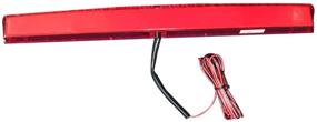 img 3 attached to 🚗 Alpinetech 15.5-Inch Quarter Round Spoiler Light with LED 3rd Brake Light