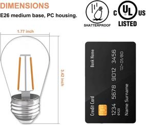 img 2 attached to Highly Durable S14 Shatterproof Lighting Replacement WinsaLED - Superior Quality and Long-lasting Performance