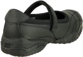 img 2 attached to Skechers Pout Girls Leather Mary Janes Casual Shoes