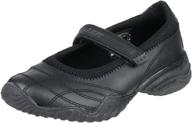 skechers pout girls leather mary janes casual shoes logo