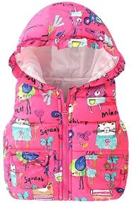 img 4 attached to 🦁 Cute Little Girls Mud Kingdom Vests Outerwear with Animal Hood