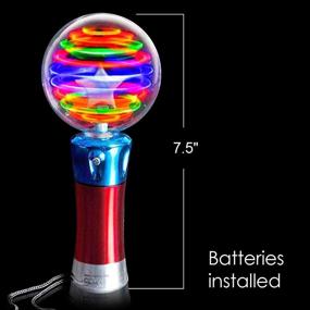 img 2 attached to 🔮 Magical Light Show: ArtCreativity 7.5 Inch Light Up Magic Ball Toy Wand for Kids - Flashing LED Wand for Boys and Girls - Batteries Included - Fun Gift or Birthday Party Favor