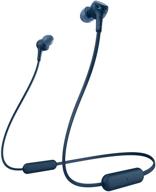 беспроводные наушники sony wi-xb400 с дополнительным басом в ушах и микрофоном: синие (wixb400/l) - опыт улучшенного качества звука при звонках и прослушивании музыки! логотип