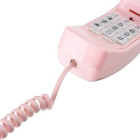 img 2 attached to 📞 25ft Coiled Handset Phone Cord for Landline Phone - Tangle-Free, Superior Sound Quality - Ideal for Home or Office - Color: Pink (Ladies Edition)