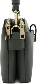 img 2 attached to 👜 Dual Compartment Small Crossbody: Sleek Black Women's Handbags & Wallets