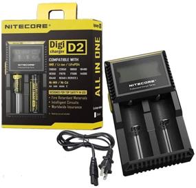 img 4 attached to 🔋 Improved Nitecore D2 Battery Charger with LCD Display - Universal Smart Charger for Rechargeable Batteries: IMR, Li-ion, LiFePO4, Ni-MH, Ni-Cd