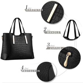 img 2 attached to 👜 Stylish SYKT Satchel Handbags with Shoulder Strap and Wallets for Women