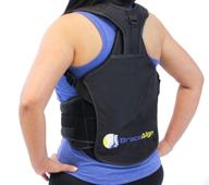 🏥 tlso thoracic medical back brace by brace align - pain relief & straightener for fractures, herniated discs, ddd, & spinal trauma. ideal for post-op recovery, scoliosis, kyphosis, osteoporosis. (one size) - pdac l0456 l0457 логотип